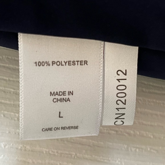 NY&Co Midi Dress w/ Red Floral Print on Navy, 3/4 Sleeve V-neck Belted sz L - Picture 9 of 12